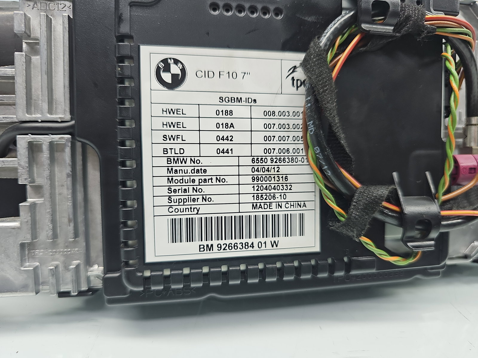 Display bord Bmw 5 (F10) [Fabr 2011-2016] 9266384 - imagine 5