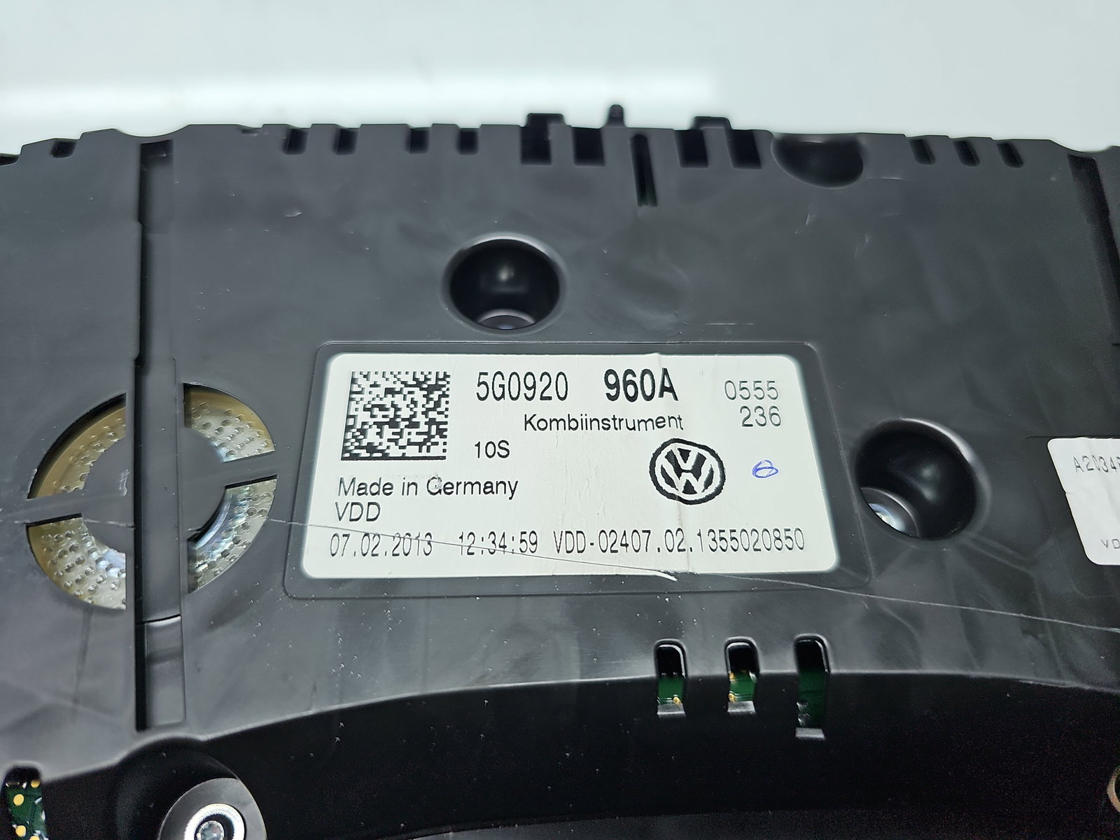 Ceas bord Volkswagen Golf 7 (5G) [Fabr 2014-prezent] 5G0920960A - imagine 5