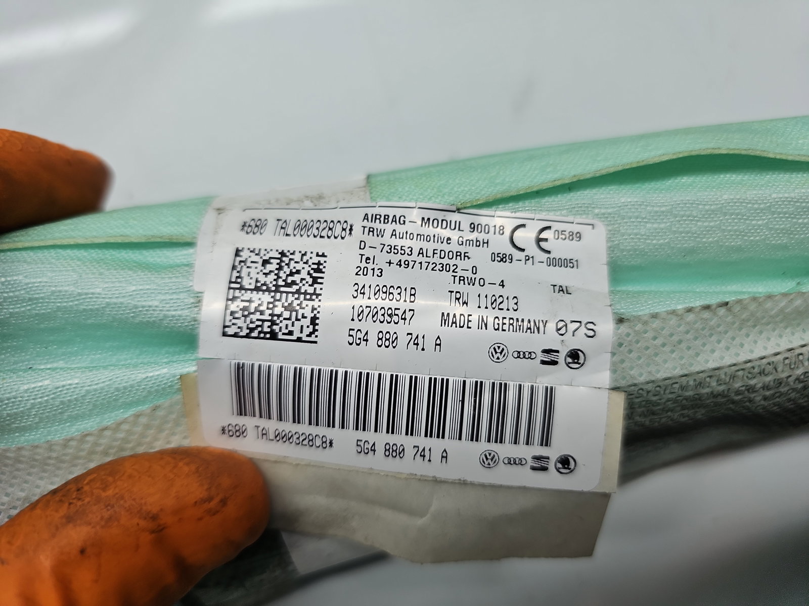 Airbag cortina stanga Volkswagen Golf 7 (5G) [Fabr 2014-prezent] 5G4880741A - imagine 5