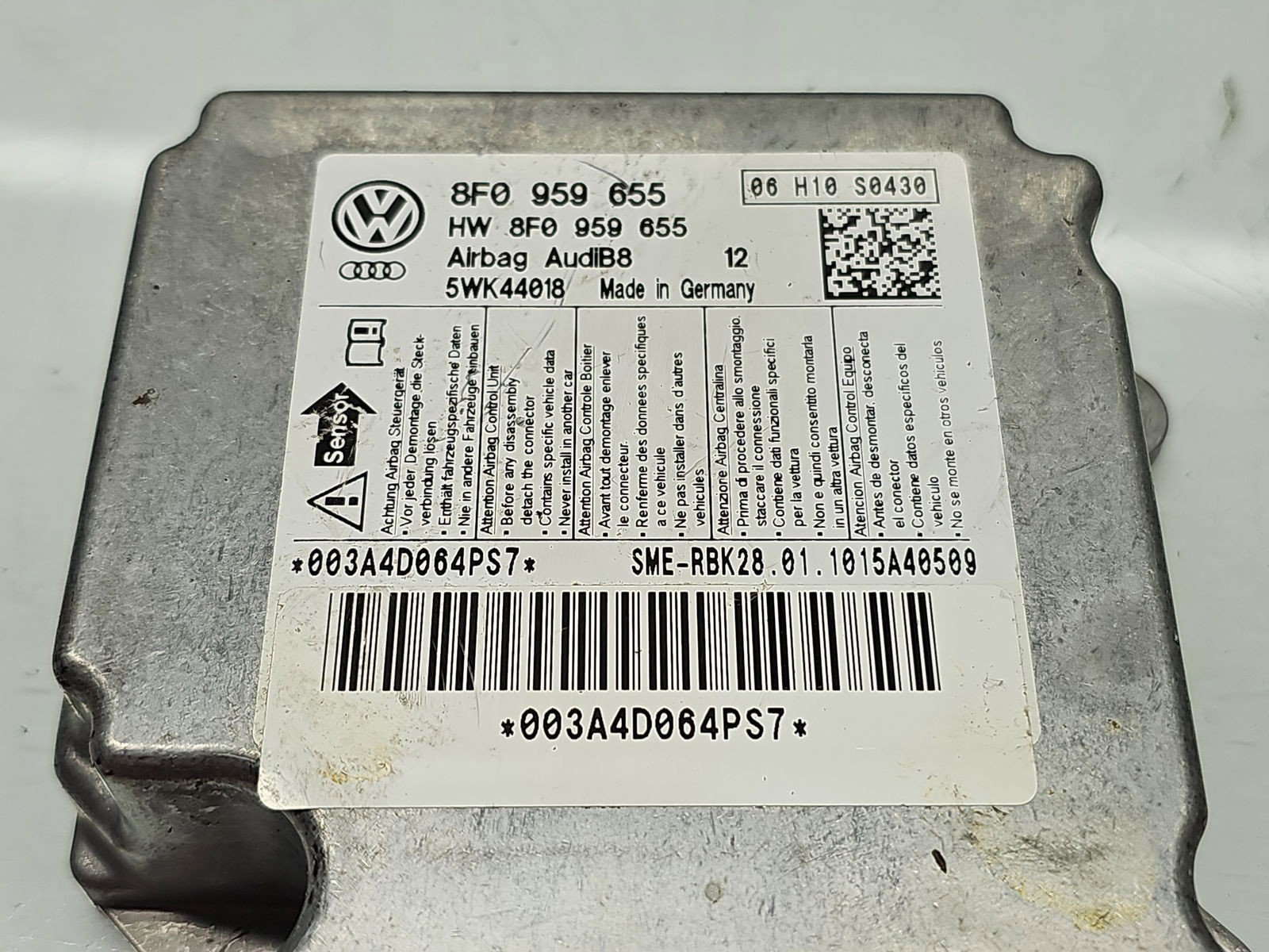 Calculator airbag AUDI A4 (8K2, B8) [Fabr 2008-2015] 8F0959655 2.0 TDI CAHA 125KW / 170CP - imagine 2