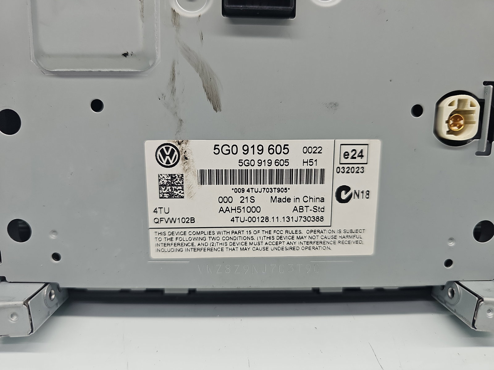 Radio CD cu navigatie Volkswagen Golf 7 (5G) [Fabr 2014-prezent] 5G0919605 - imagine 5