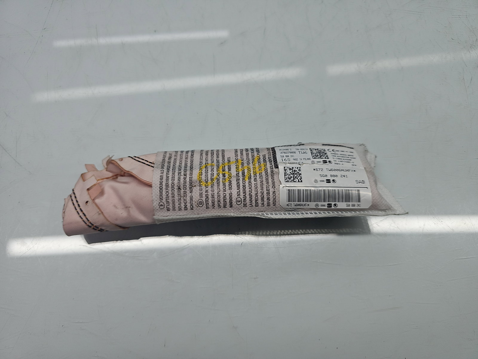 Airbag lateral stanga Volkswagen Golf 7 (5G) [Fabr 2014-prezent] 5G0880241 - imagine 1