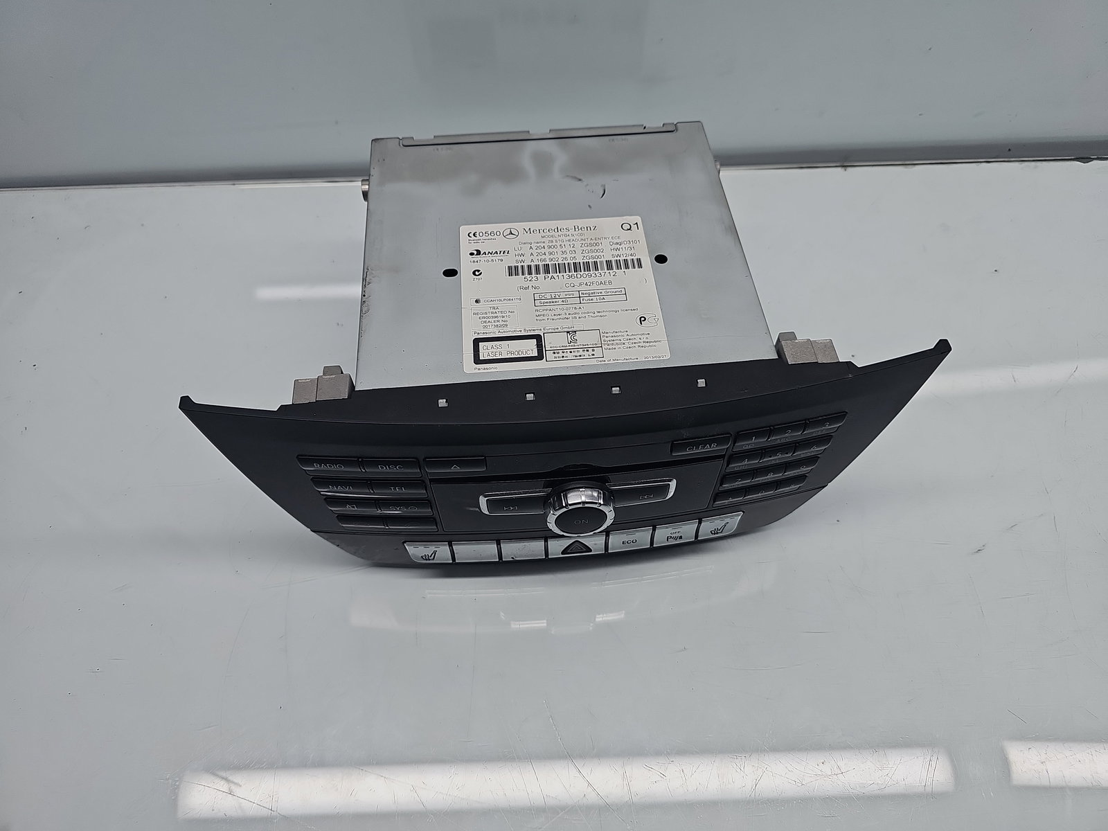 Radio CD Mercedes Clasa C (W204) [Fabr 2007-2014] A2049005112 - imagine 2