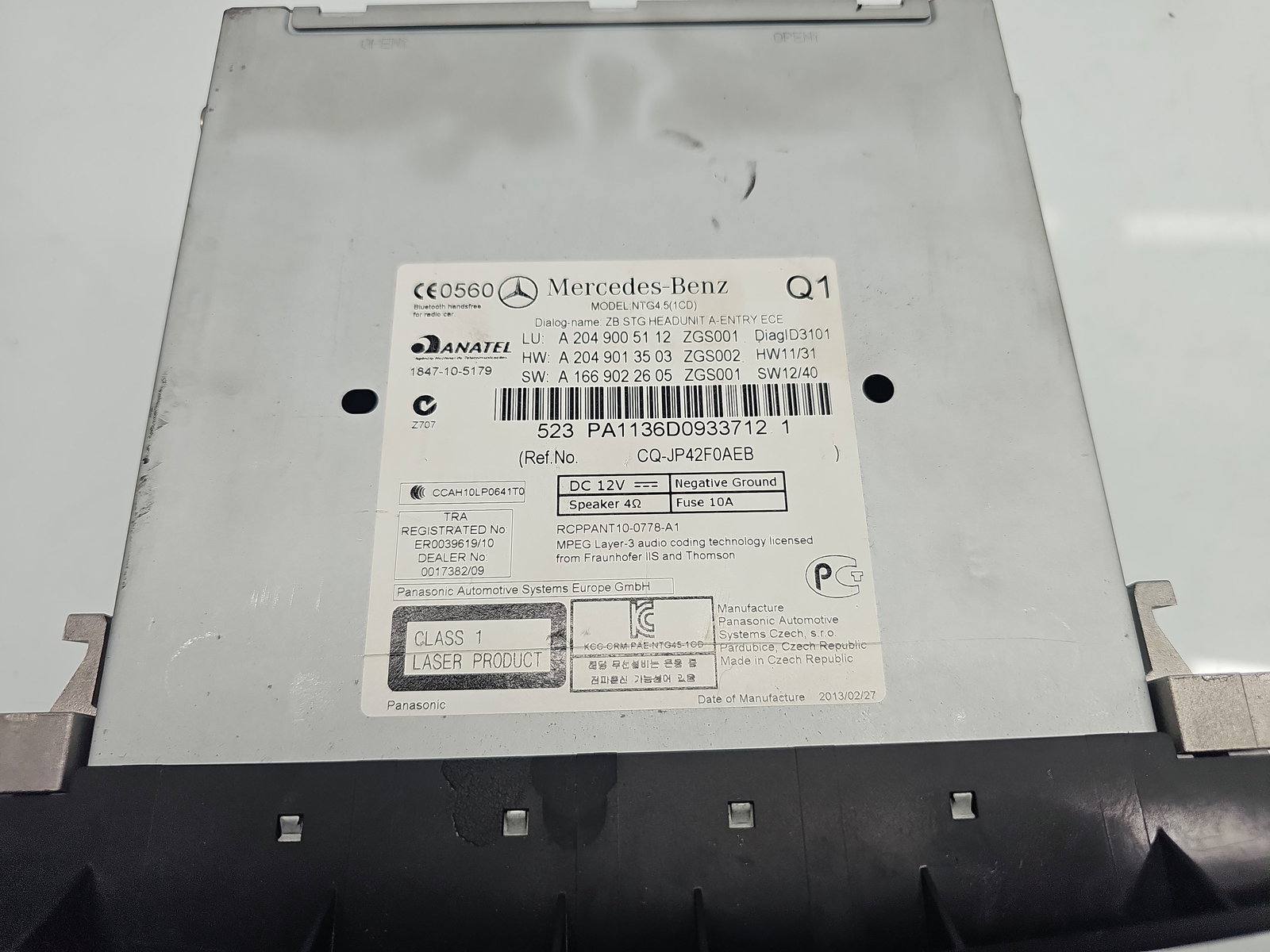 Radio CD Mercedes Clasa C (W204) [Fabr 2007-2014] A2049005112 - imagine 5