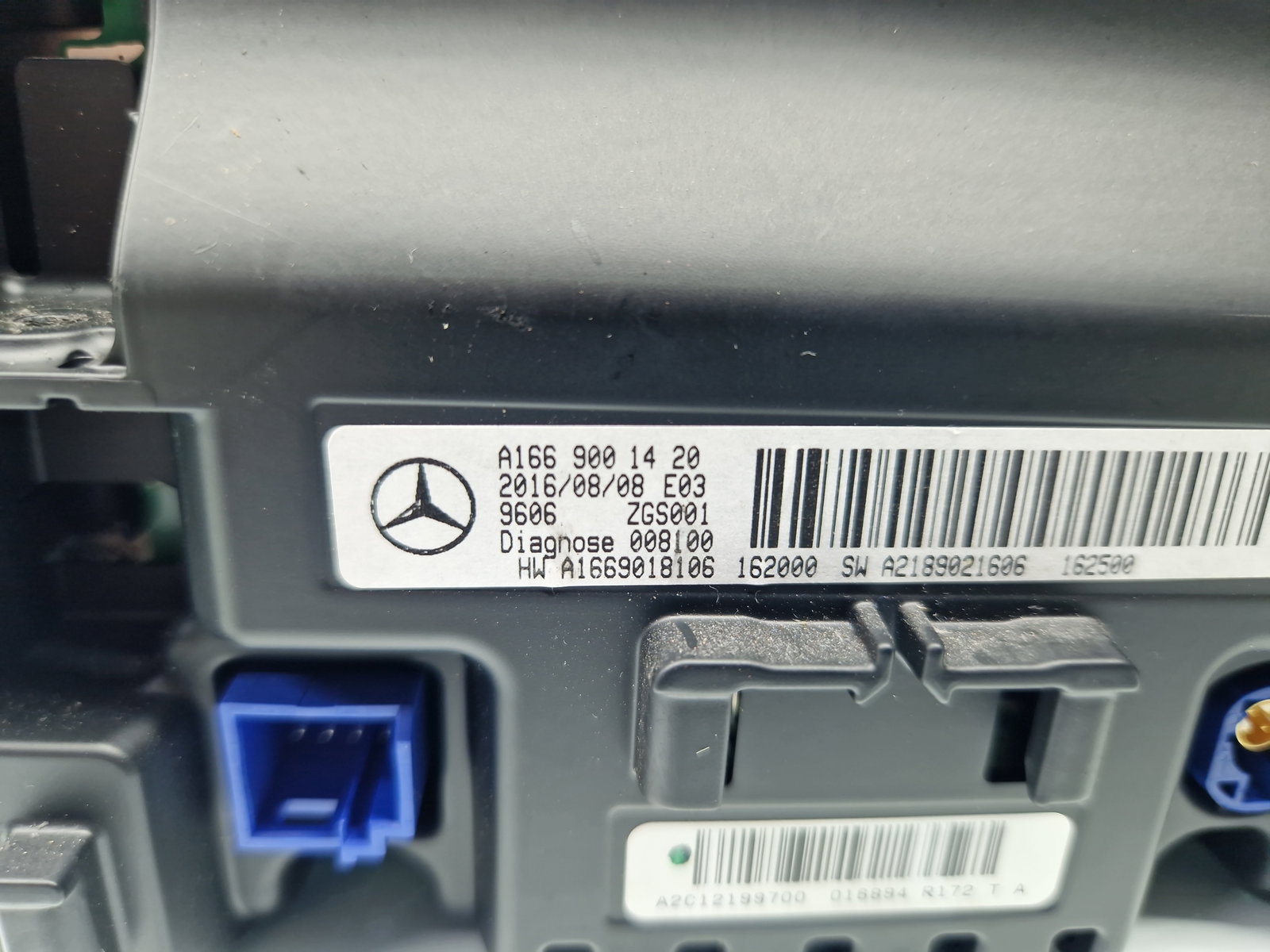 Display bord Mercedes Clasa A (W176) [Fabr 2012-2018] A1669001420 - imagine 8