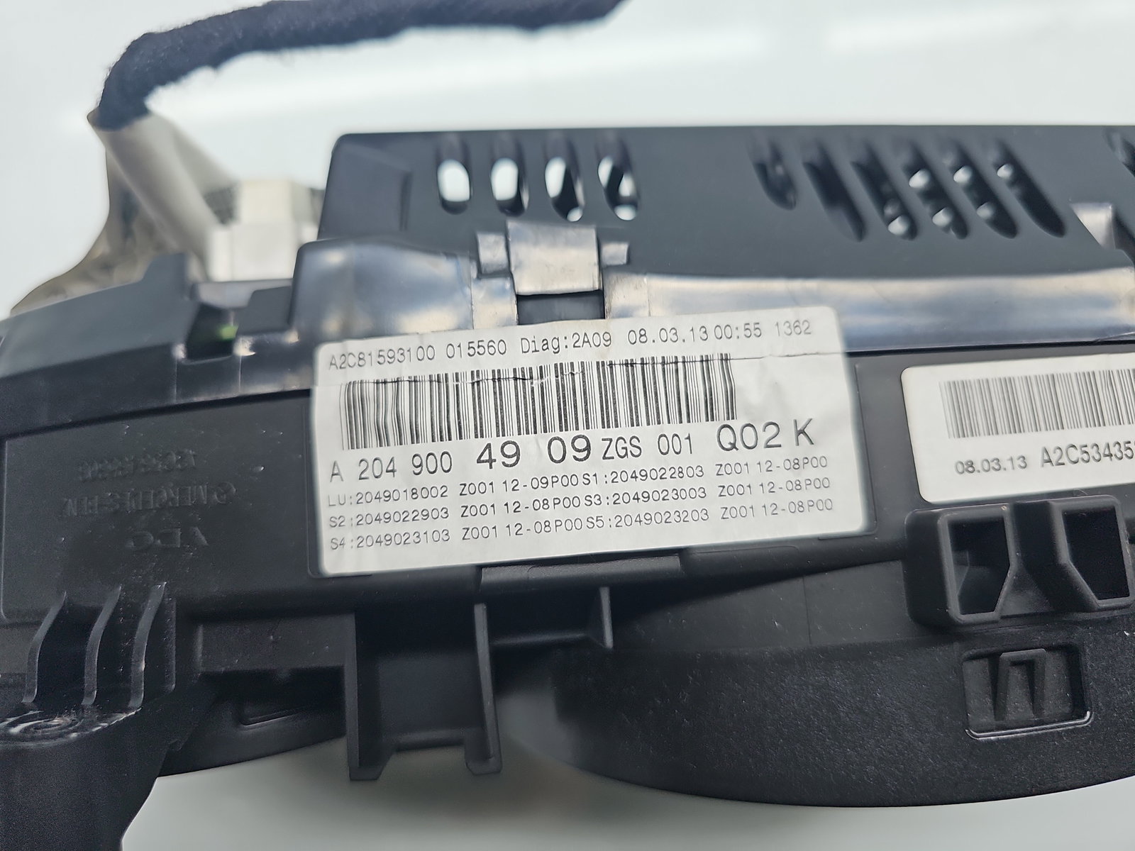 Ceas bord Mercedes Clasa C (W204) [Fabr 2007-2014] A2049004909 - imagine 5