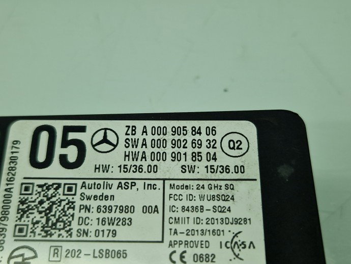 Modul confort Mercedes Clasa A (W176) [Fabr 2012-2018] A0009058406