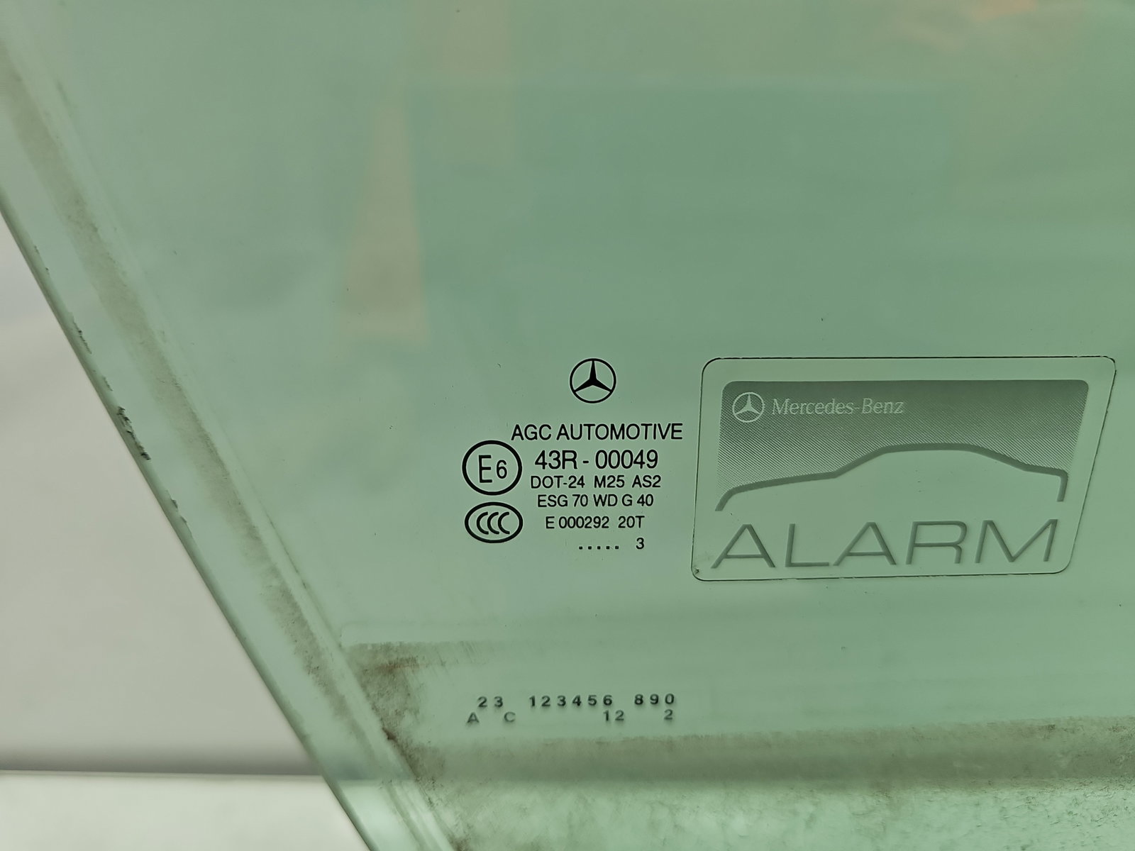 Geam usa dreapta fata Mercedes Clasa C (W204) [Fabr 2007-2014] Berlina Facelift, AMG OEM - imagine 2