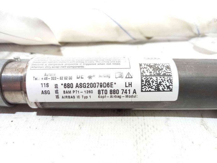 Airbag cortina stanga 8T0880741A Audi A5 (8T3) [Fabr 2007-2015] 2.0 CAHA