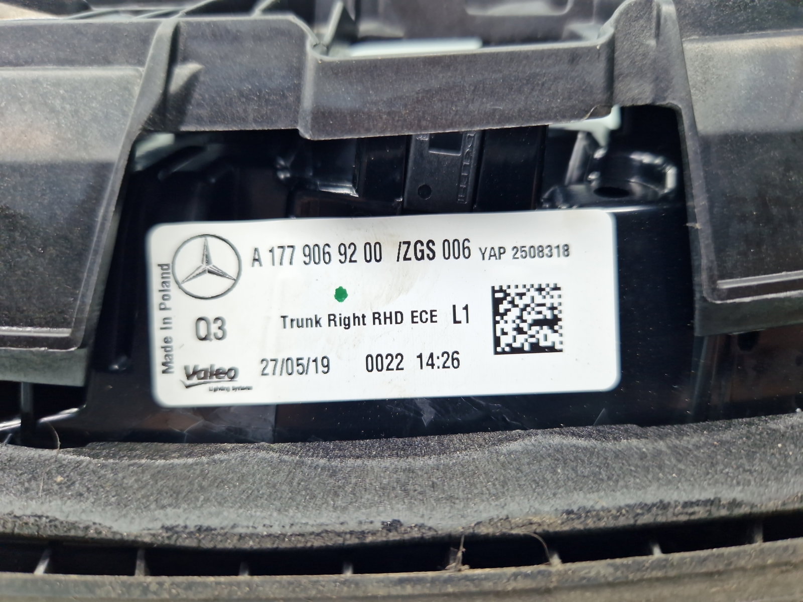 Stop haion dreapta Mercedes Clasa A (W177) [Fabr 2019-2024] A1779069200 - imagine 5