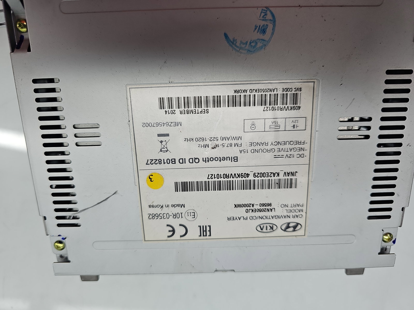 Radio CD cu navigatie KIA Ceed (JD) [Fabr 2012-2018] 96560-A2000WK - imagine 5