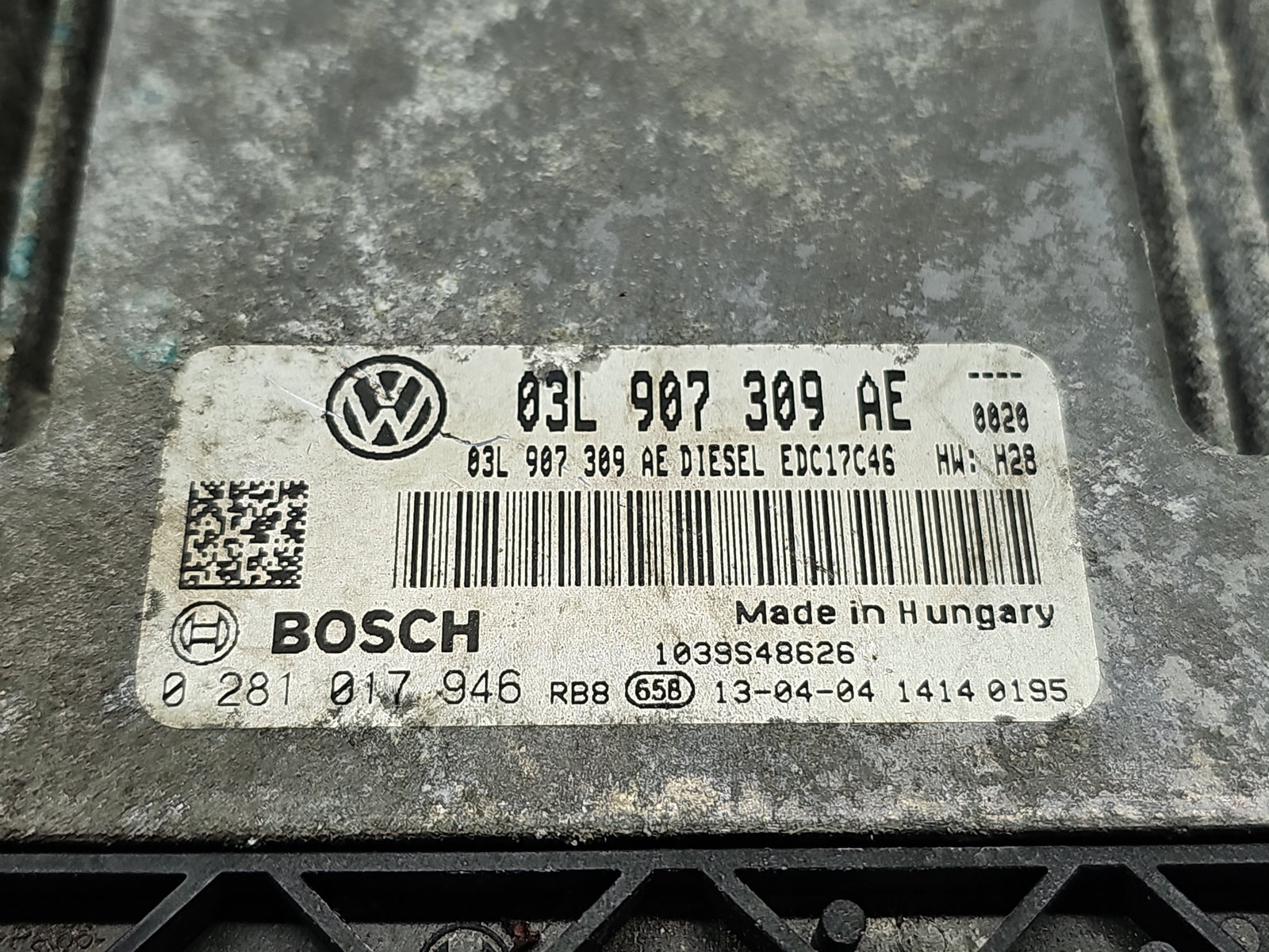 Calculator motor ECU Volkswagen Passat CC (358) [Fabr 2012-2016] 03L907309AE 2.0 TDI CFFB 103KW / 140CP - imagine 4
