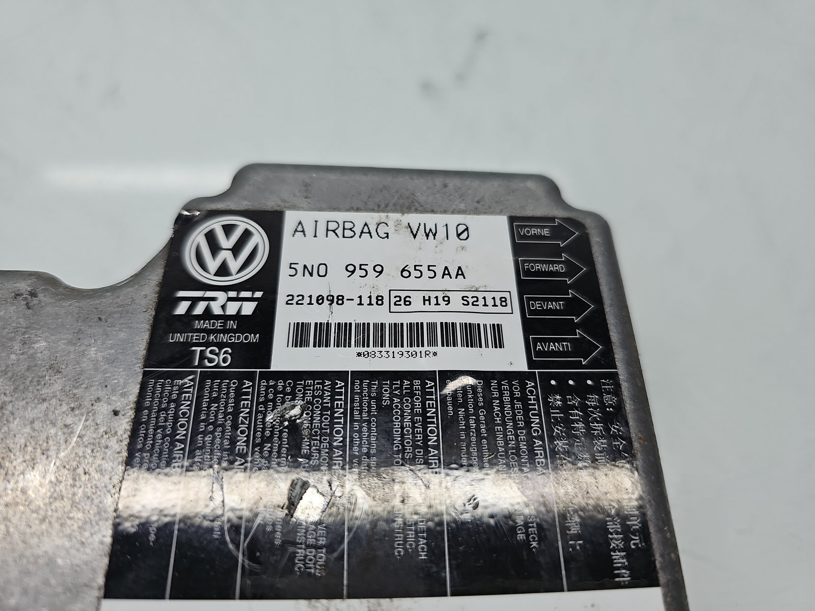 Calculator airbag Volkswagen Passat CC (358) [Fabr 2012-2016] 5N0959655AA 2.0 TDI CFFB 103KW / 140CP - imagine 4