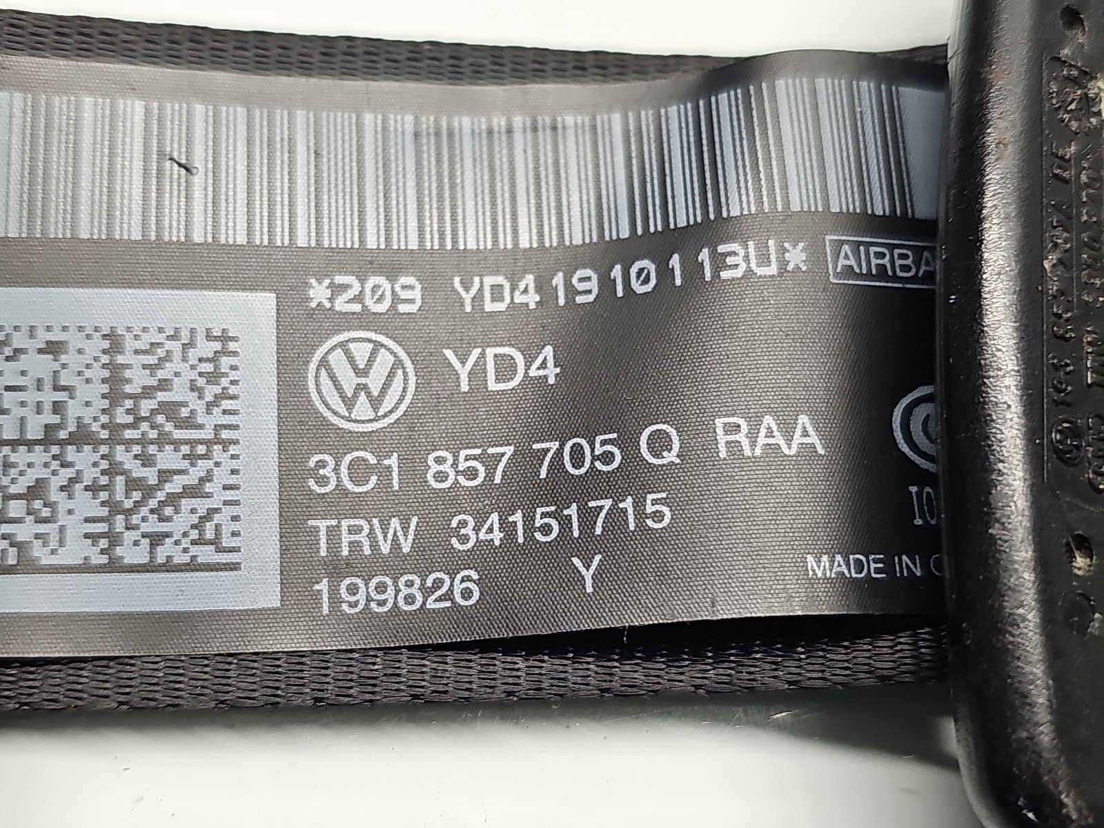 Centura stanga fata Volkswagen Passat CC (358) [Fabr 2012-2016] 3C1857705Q - imagine 4