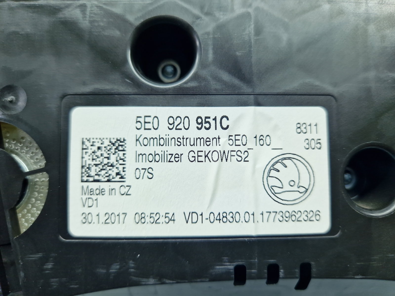 Ceas bord Skoda Octavia 3 (5E3) [Fabr 2012-2020] 5E0920951C - imagine 6