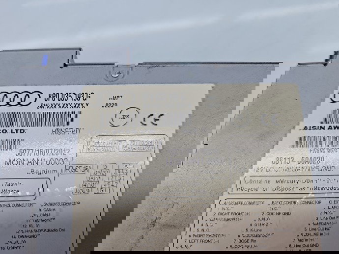 Radio CD cu navigatie AUDI A3 Sportback (8PA) [Fabr 2004-2013] 8P0035193G