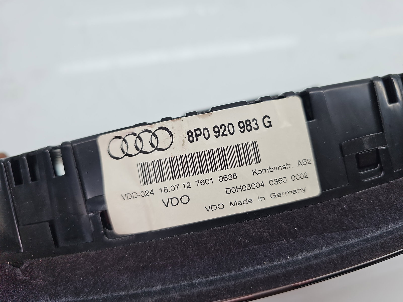 Ceas bord AUDI A3 Sportback (8PA) [Fabr 2004-2013] 8P0920983G - imagine 5