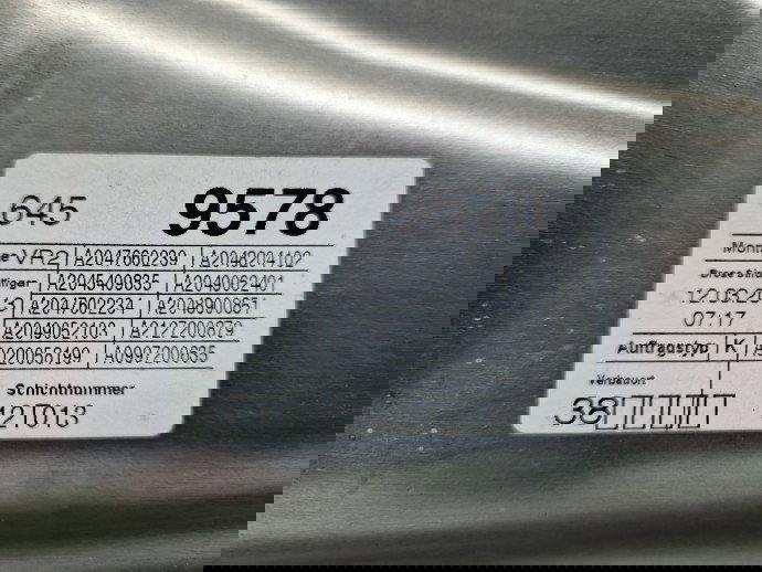 Macara electrica geam dreapta fata Mercedes Clasa C (W204) [Fabr 2007-2014] Berlina Facelift, AMG A2047660239