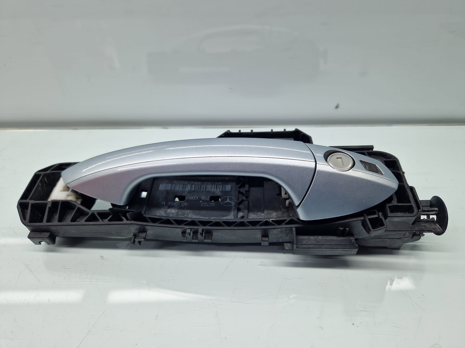 Maner usa dreapta fata Mercedes Clasa C (W204) [Fabr 2007-2014] Berlina Facelift, AMG 988U Argintiu Diamat - imagine 1