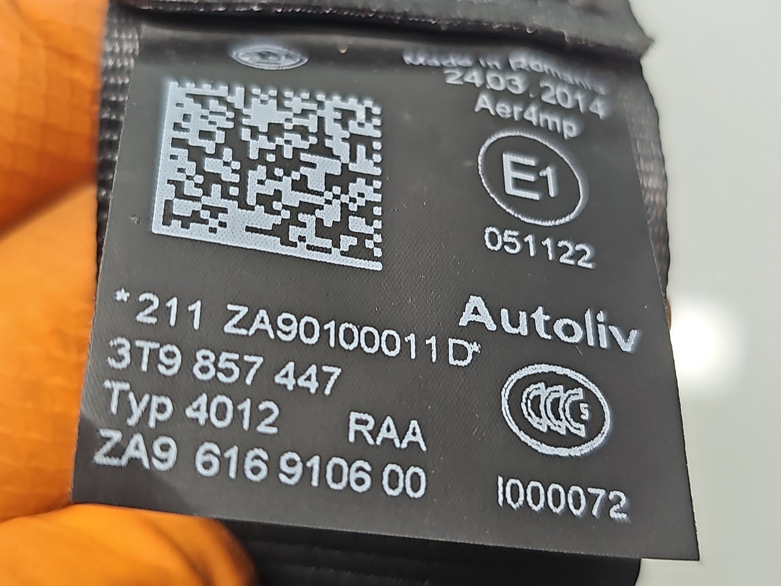 Centura stanga fata Skoda Superb II (3T5) [Fabr 2009-2015] 3T9857447 - imagine 4