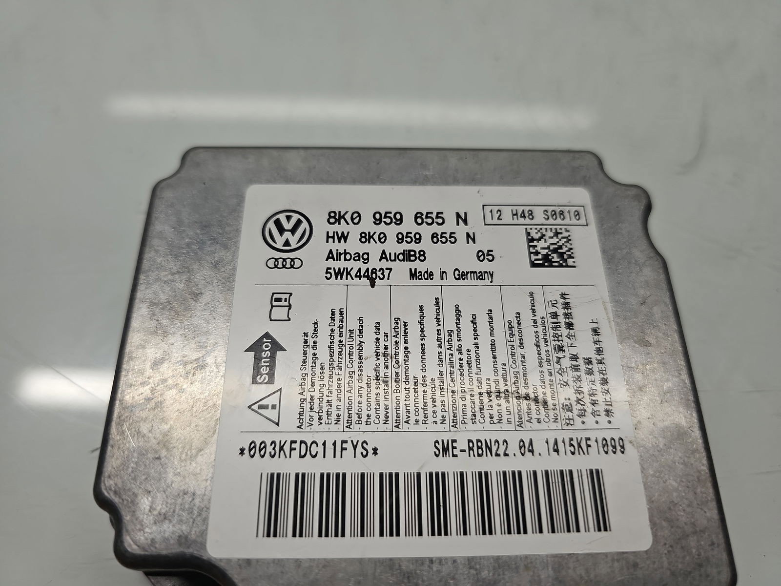 Calculator airbag AUDI A5 (8T3) [Fabr 2007-2015] 8K0959655N 2.0 TDI CGLC 130KW / 177CP - imagine 2