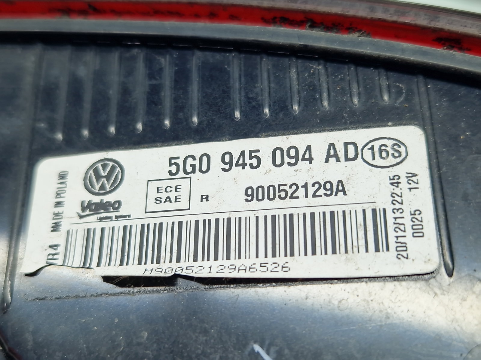Stop haion dreapta Volkswagen Golf 7 (5G) [Fabr 2014-prezent] Hatchback 5G0945094AD - imagine 6
