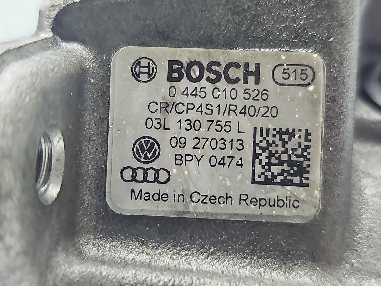 Pompa inalta presiune Volkswagen Passat B7 (362) [Fabr 2010-2014] 03L130755L-0445010526 2.0 TDI CFFB 103KW / 140CP - imagine 2