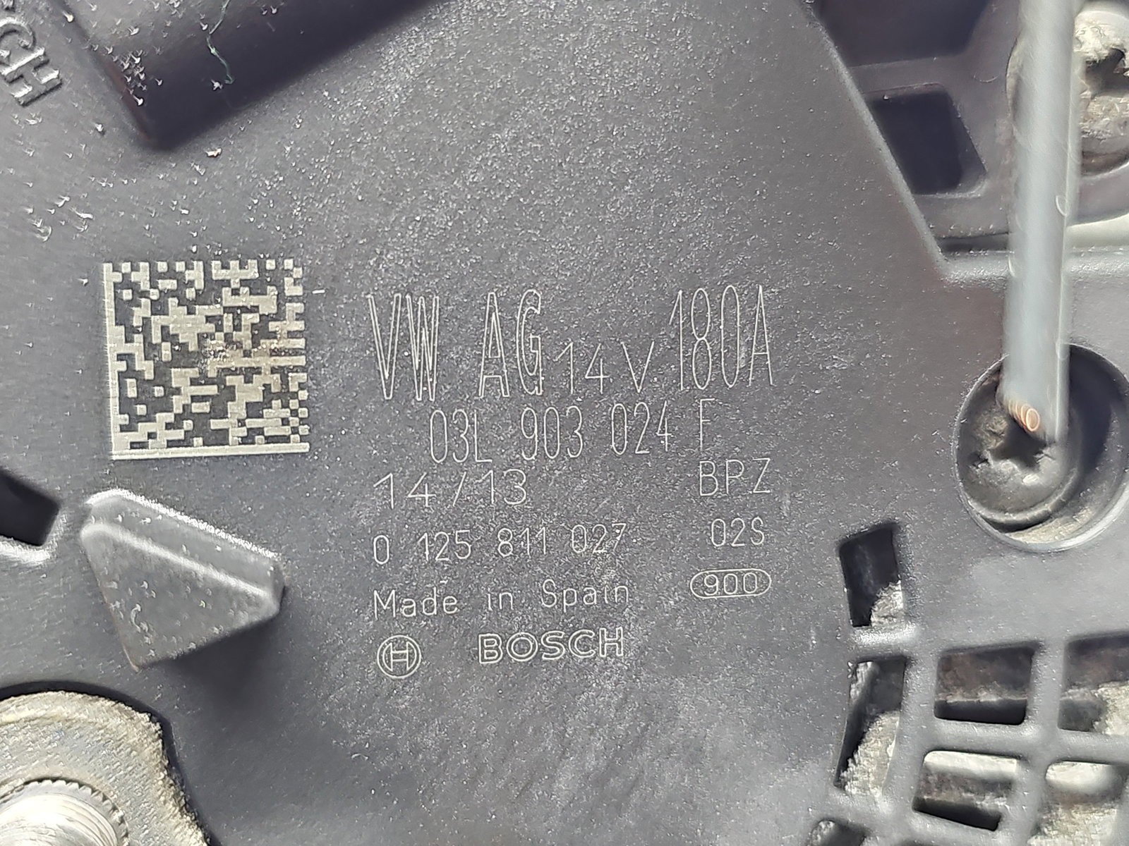 Alternator Volkswagen Golf 6 (5K1) [Fabr 2009-2013] 03L903024F 2.0 TDI CFFB 103KW / 140CP - imagine 2