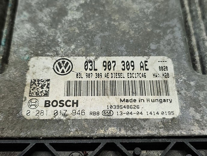 Calculator motor ECU Volkswagen Passat B7 (362) [Fabr 2010-2014] 03L907309AE 2.0 TDI CFFB 103KW / 140CP