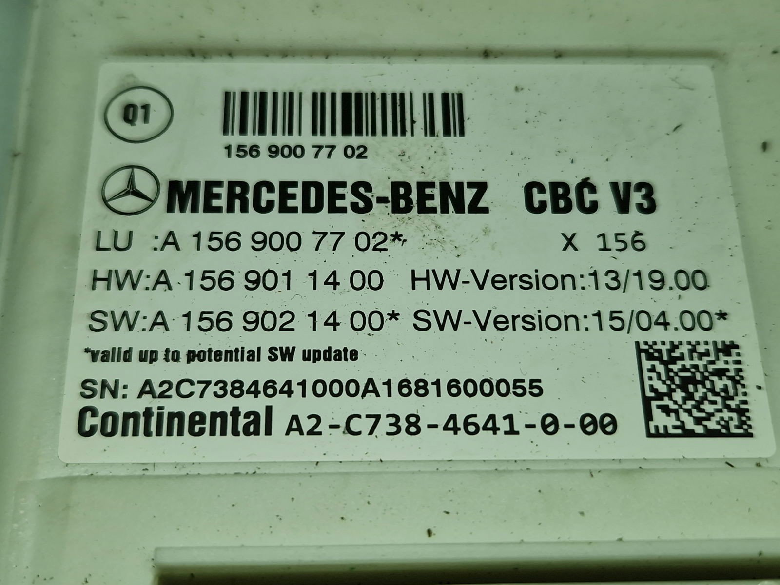 Modul confort Mercedes Clasa GLA (X156) [Fabr 2013-prezent] A1569007702 - imagine 2