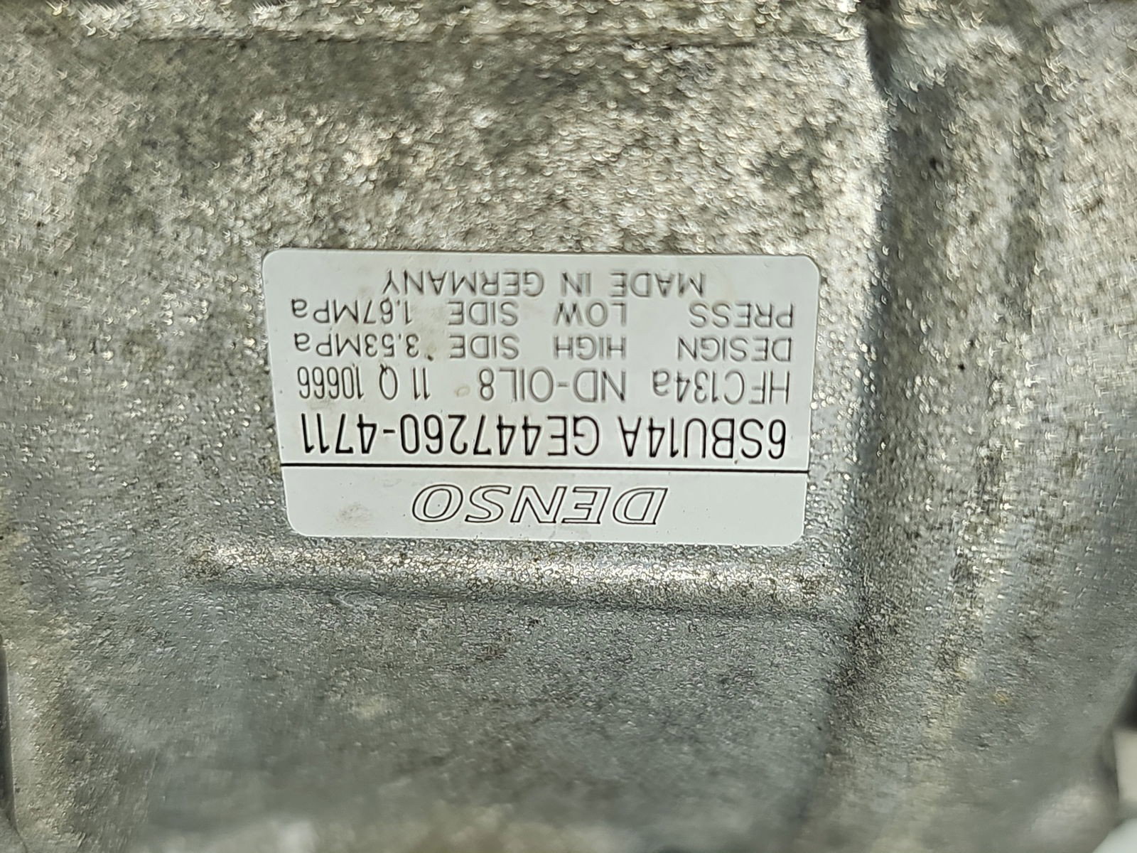 Compresor clima Bmw 3 (F30) [Fabr 2012-2017] GE447260-4711 2.0 N47D20 135KW / 184CP - imagine 2