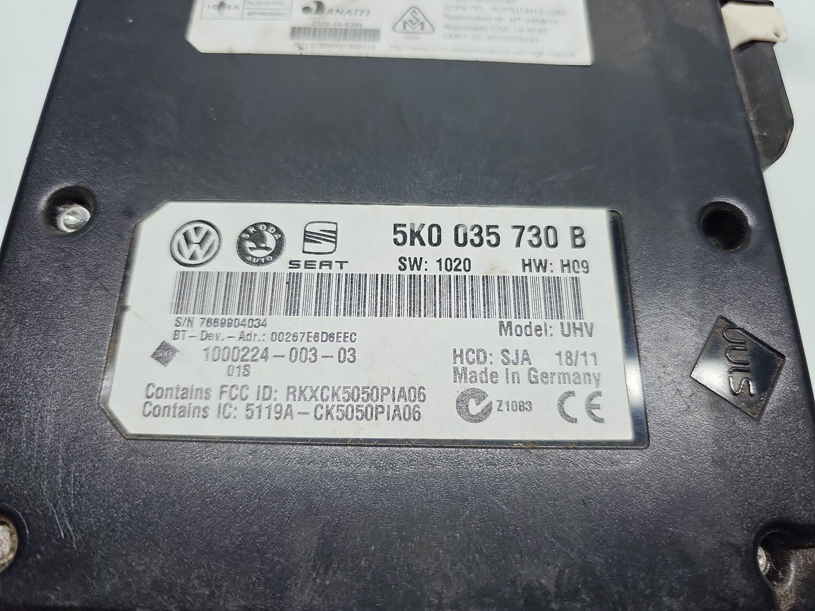 Modul confort Volkswagen Golf 6 (5K1) [Fabr 2009-2013] 5K0035730B - imagine 2