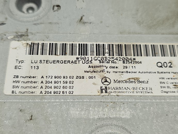 Modul confort Mercedes Clasa E (W212) [Fabr 2009-2016] A2049015902