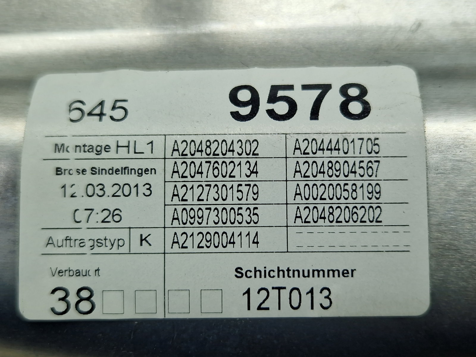 Macara electrica geam stanga spate Mercedes Clasa C (W204) [Fabr 2007-2014] Berlina Facelift, AMG A2048204302 - imagine 5