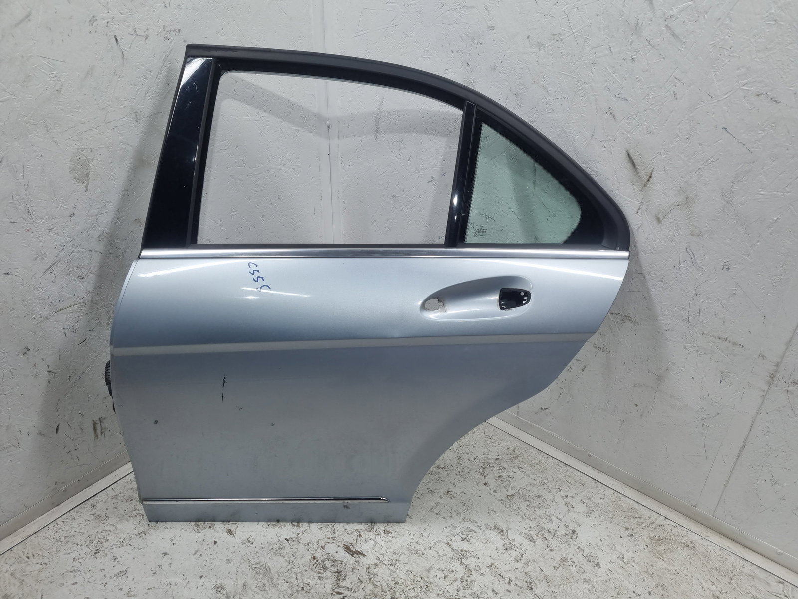 Usa stanga spate Mercedes Clasa C (W204) [Fabr 2007-2014] Berlina Facelift, AMG 988U Argintiu Diamat - imagine 1