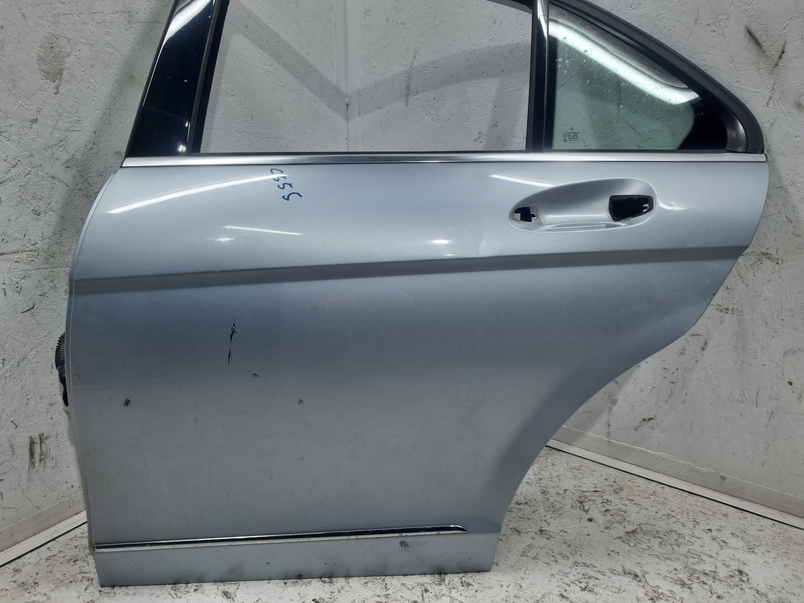 Usa stanga spate Mercedes Clasa C (W204) [Fabr 2007-2014] Berlina Facelift, AMG 988U Argintiu Diamat - imagine 7