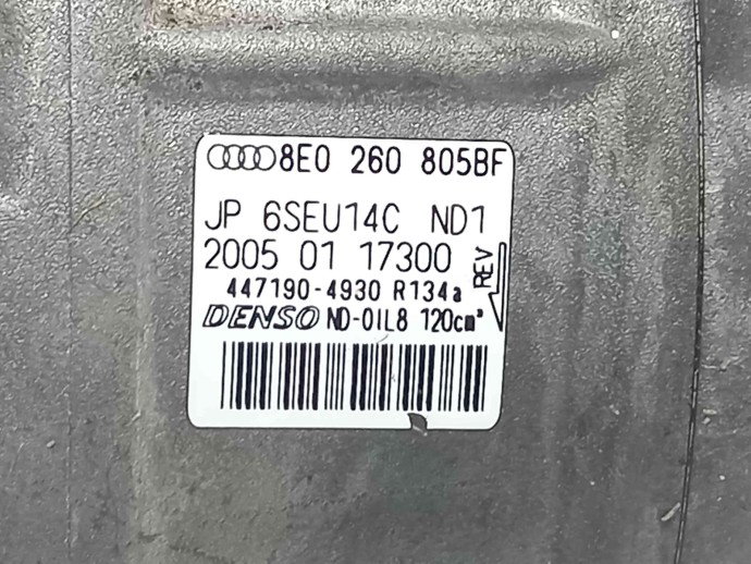 Compresor clima 8E0260805BF Audi A4 (8EC, B7) [Fabr 2004-2008] 2.0 BLB