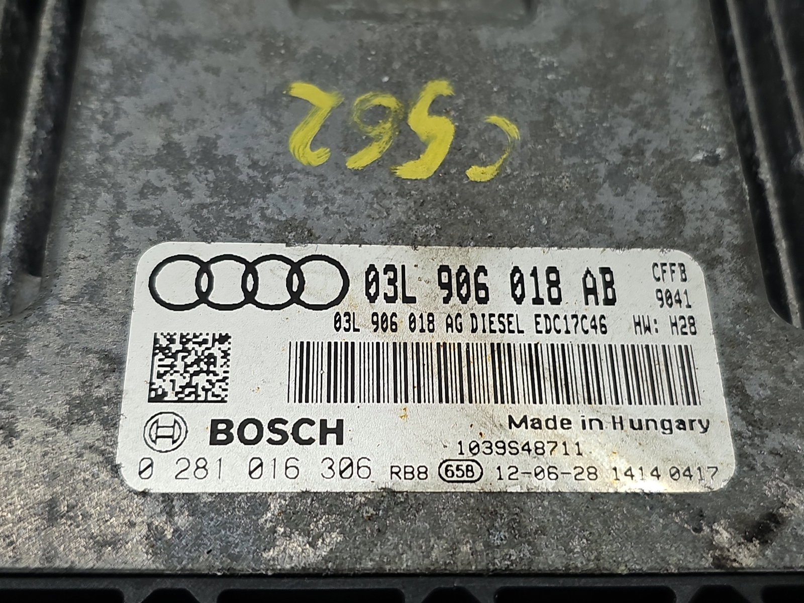 Calculator motor ECU AUDI A3 Sportback (8PA) [Fabr 2004-2013] 03L906018AB 2.0 TDI CFFB 103KW / 140CP - imagine 5