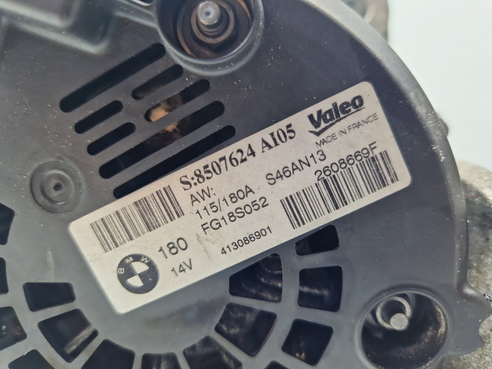 Alternator Bmw 5 (F10) [Fabr 2011-2016] 8507624 2.0 N47D20 135KW / 184CP - imagine 5