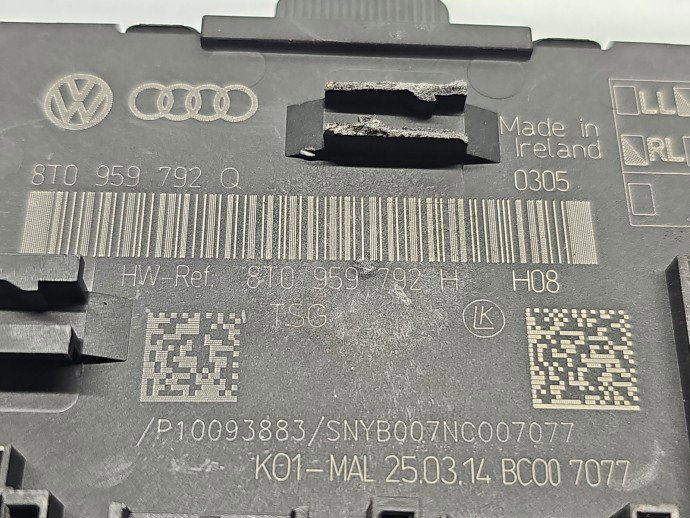  Modul confort AUDI A5 (8T3) [Fabr 2007-2015] 8T0959792H