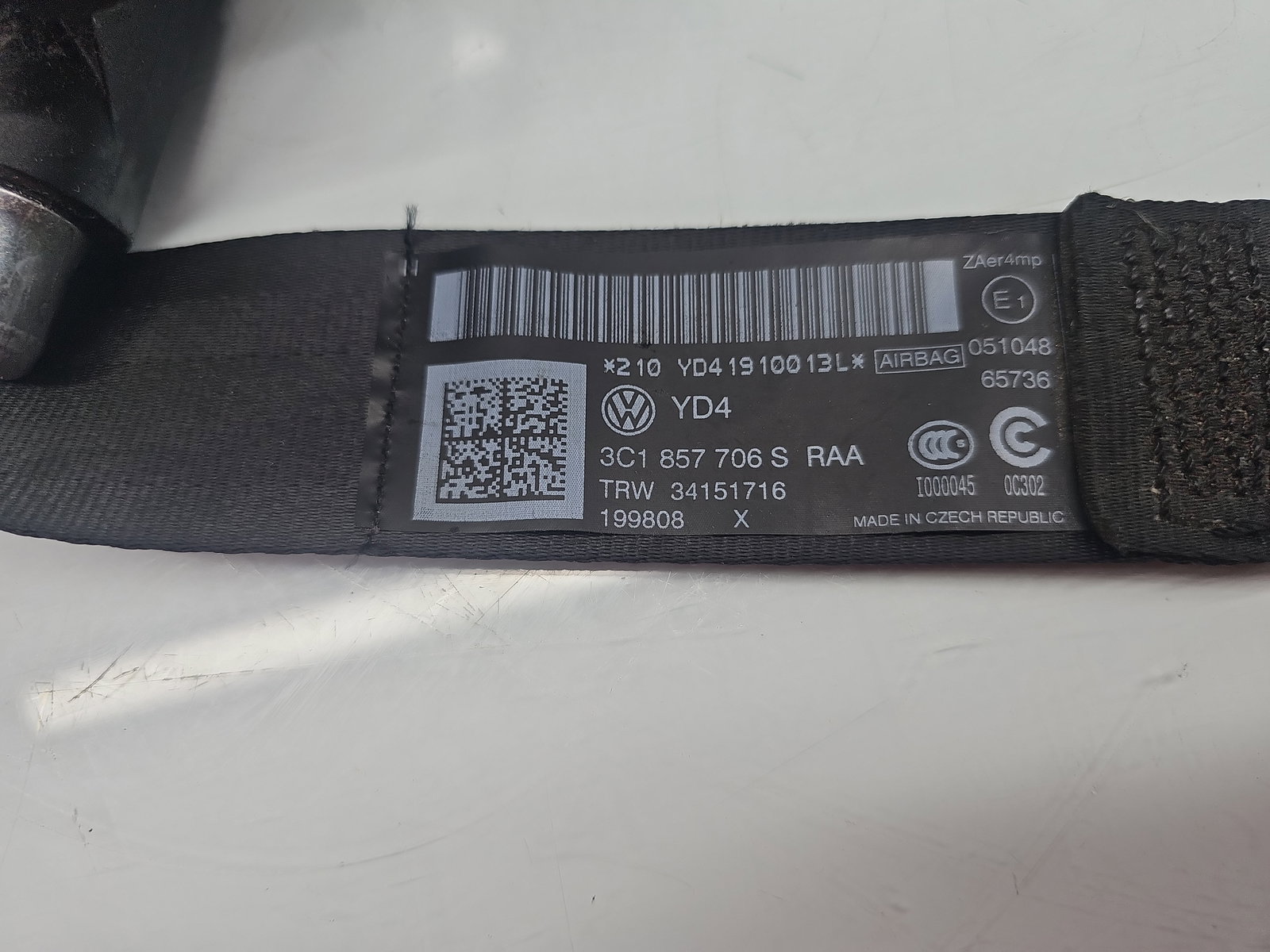 Centura dreapta fata Volkswagen Passat B7 (365) [Fabr 2010-2014] 3C1857706S - imagine 4