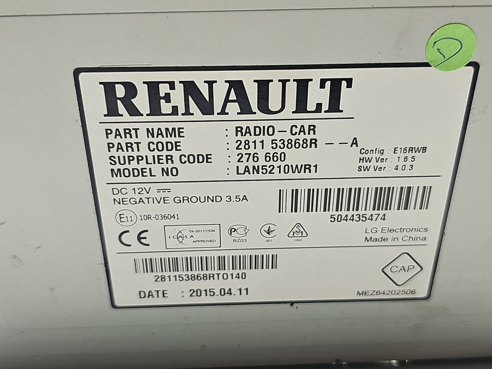 Radio CD cu navigatie Renault Clio 4 [Fabr 2012-2020] 281153868R - imagine 5