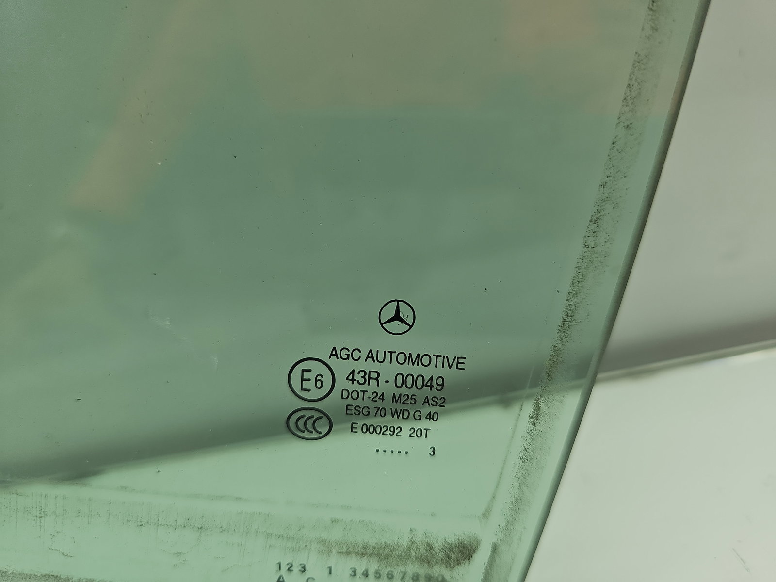 Geam usa stanga spate Mercedes Clasa C (W204) [Fabr 2007-2014] Berlina Facelift, AMG OEM - imagine 2