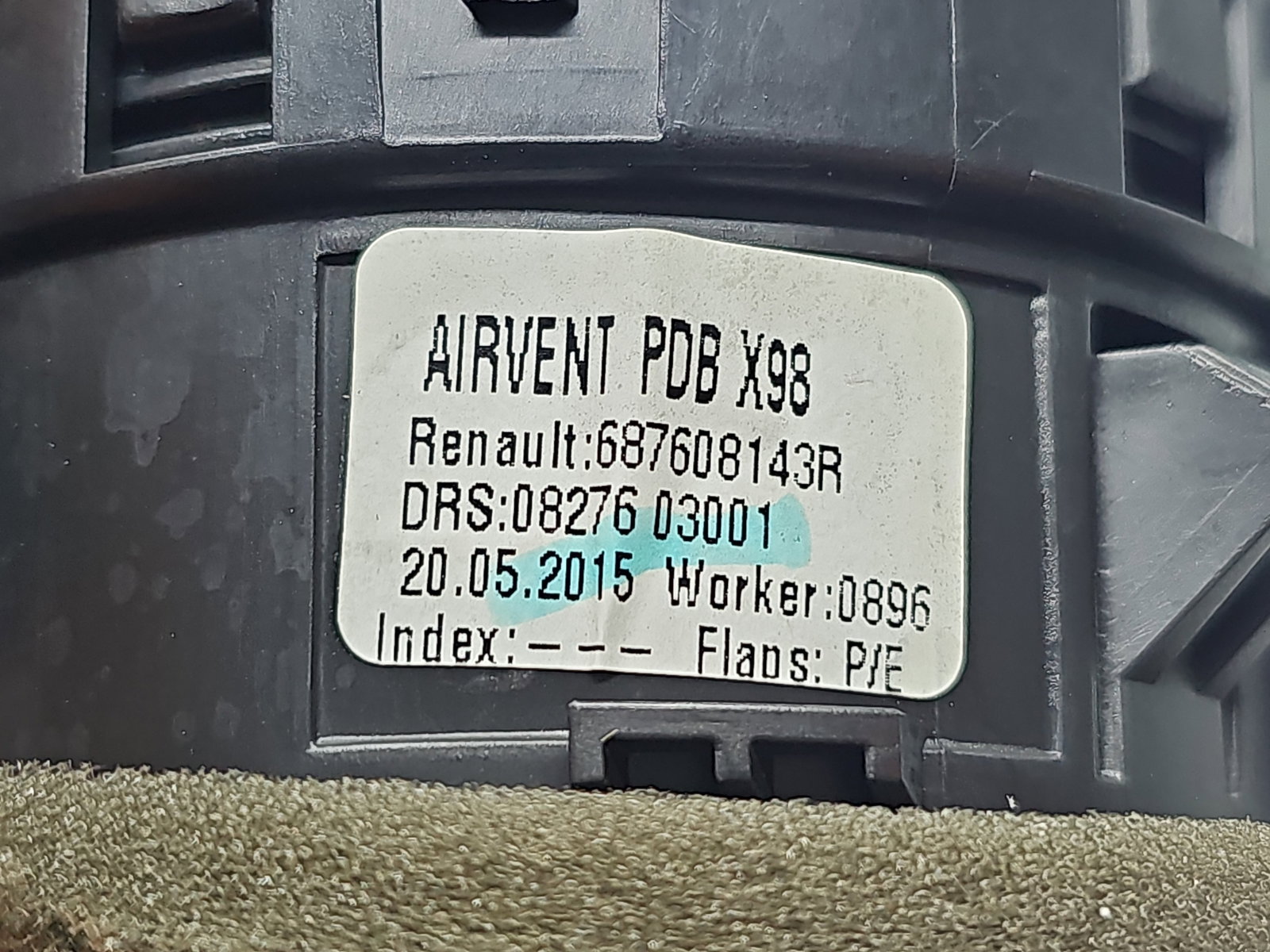 Grila aerisire dreapta Renault Clio 4 [Fabr 2012-2020] 687608143R - imagine 4