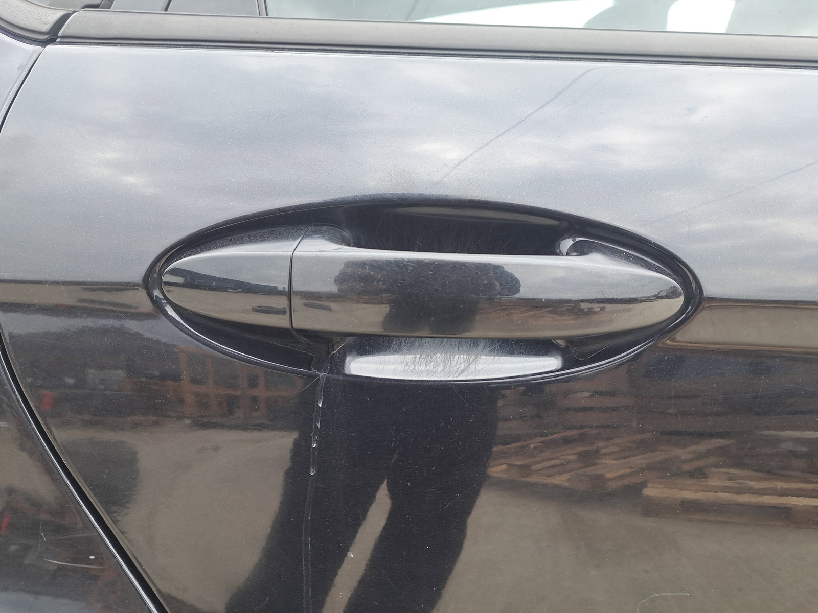 Maner usa dreapta spate Ford Fiesta 6 [Fabr 2008-2019] Panther Black Metal