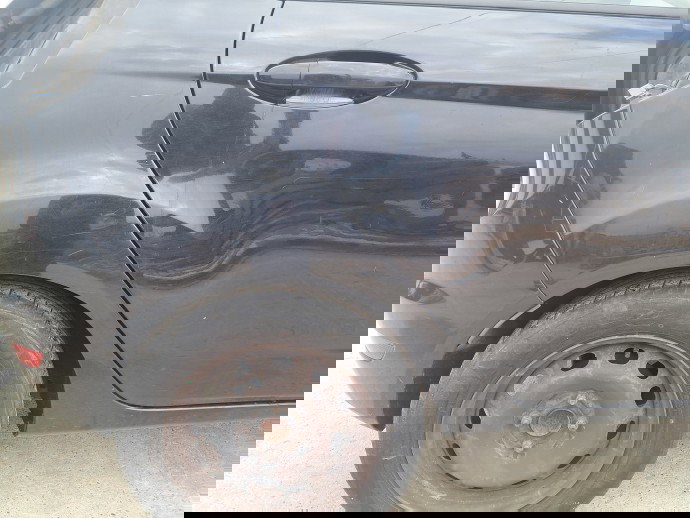 Aripa dreapta spate Ford Fiesta 6 [Fabr 2008-2019] Panther Black Metal