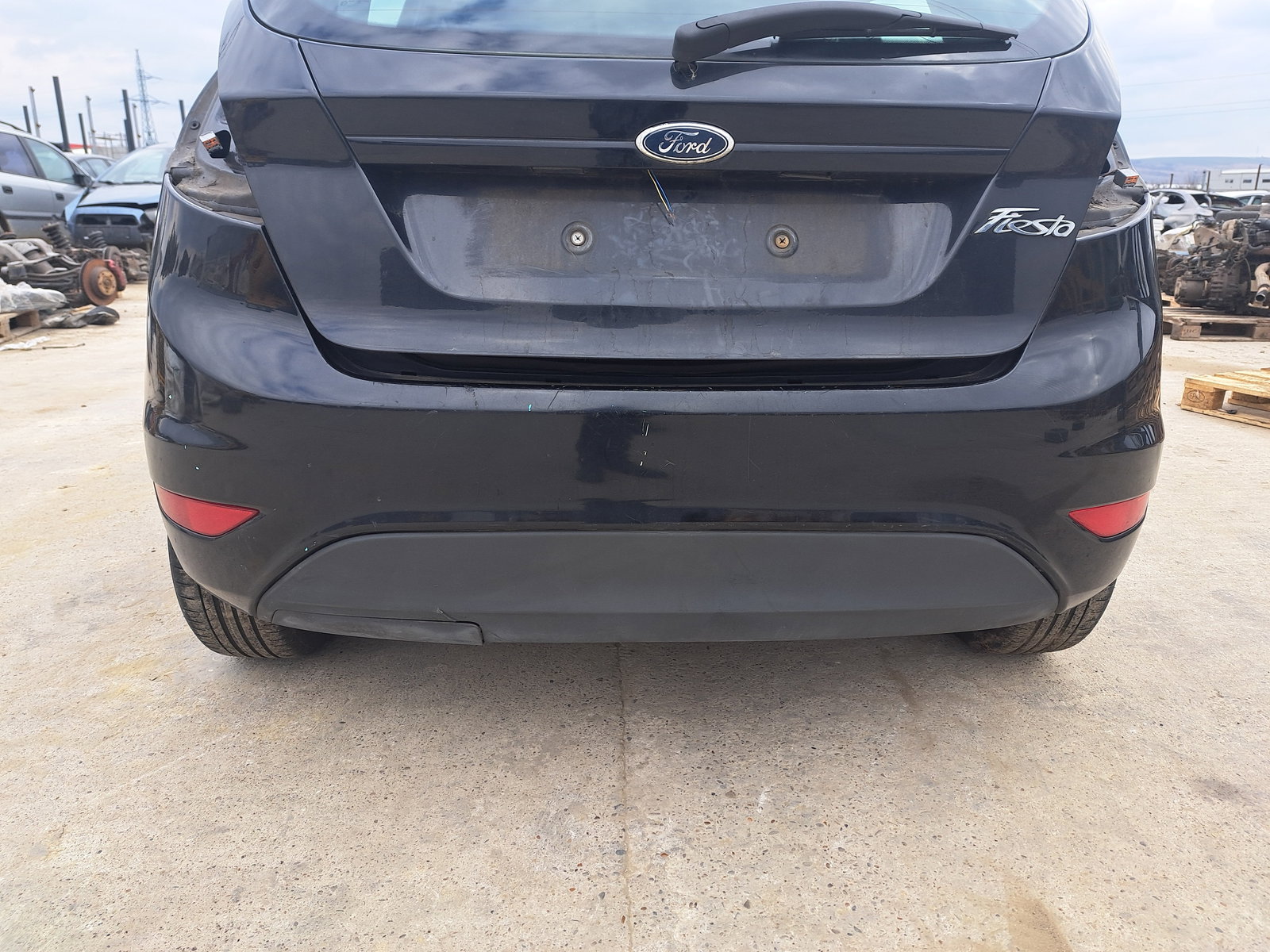 Bara spate Ford Fiesta 6 [Fabr 2008-2019] Panther Black Metal - imagine 1
