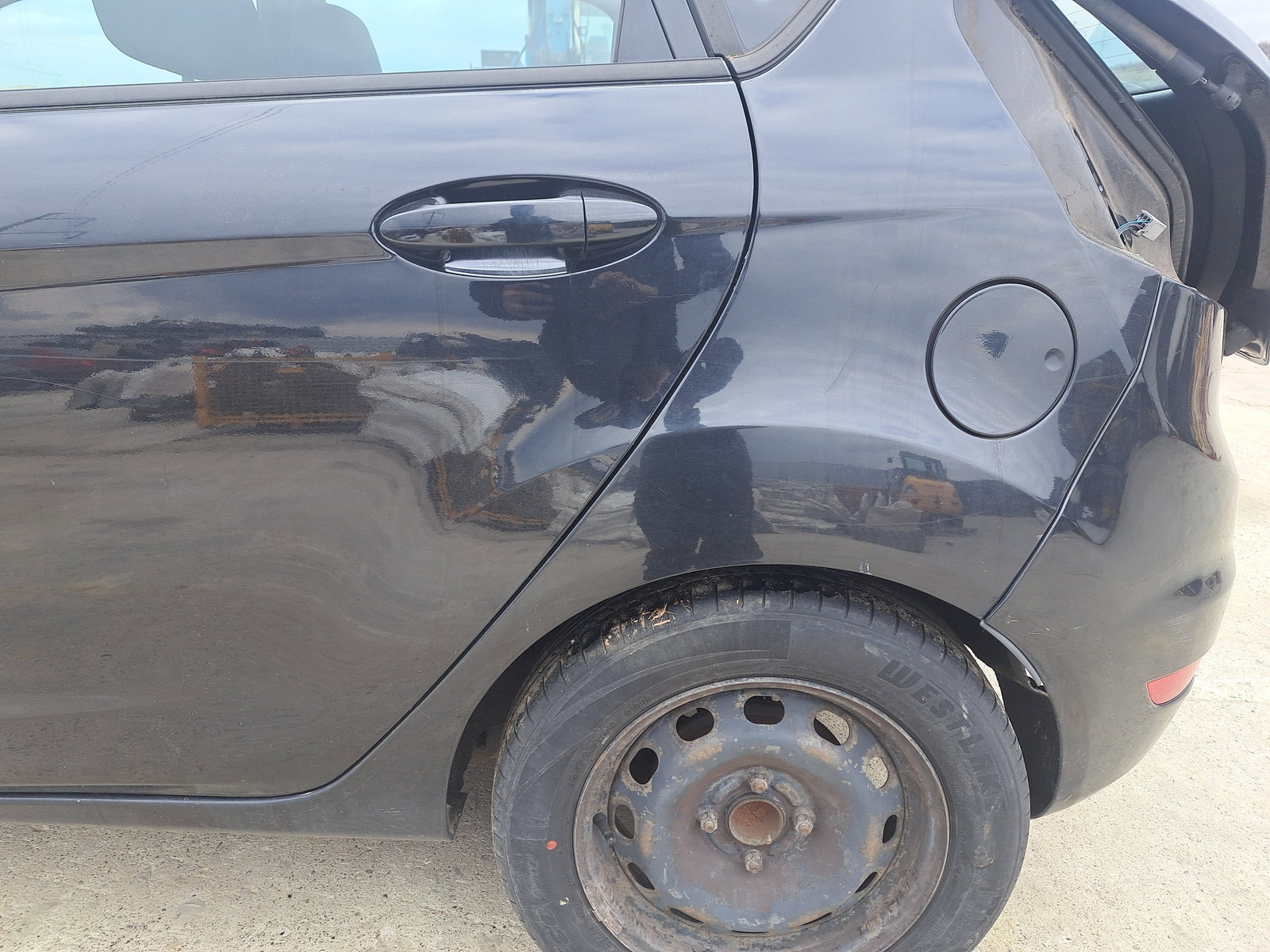 Aripa stanga spate Ford Fiesta 6 [Fabr 2008-2019] Panther Black Metal - imagine 1