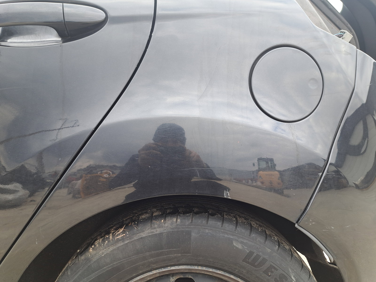 Aripa stanga spate Ford Fiesta 6 [Fabr 2008-2019] Panther Black Metal - imagine 2