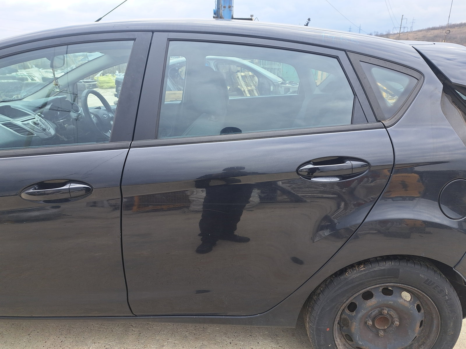 Usa stanga spate Ford Fiesta 6 [Fabr 2008-2019] Panther Black Metal - imagine 1